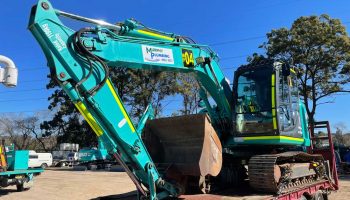 Our Excavator On A Newcastle Construction Site