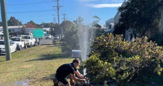 Our Plumber Fixing A Bust Pipe In Newcastle