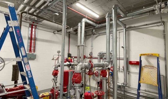 Hydrant Pump Room — Plumbers in Newcastle, NSW