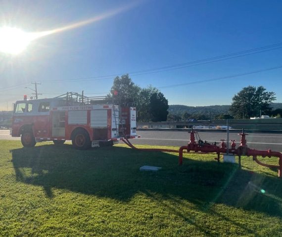 Fire Truck And Fire Hydrant — Plumbers in Newcastle, NSW