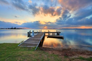 Sunset At Squids Ink Jetty — Murphy Plumbing In Lake Macquarie, NSW