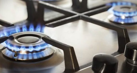 Stove With Fire — Plumbers in Newcastle, NSW